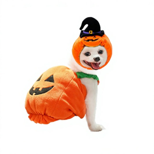 Halloween Pet Costume Cat Hat Plush Funny Animal Outfit Party Dress Up Supplies